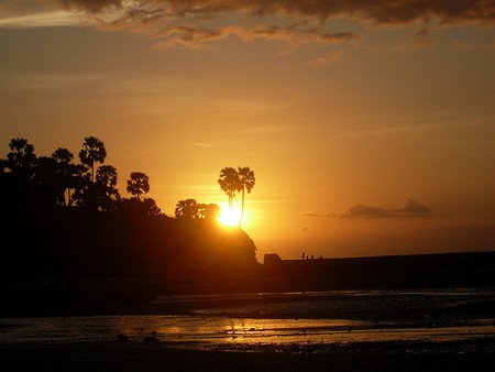 Sunset, Lasian beach